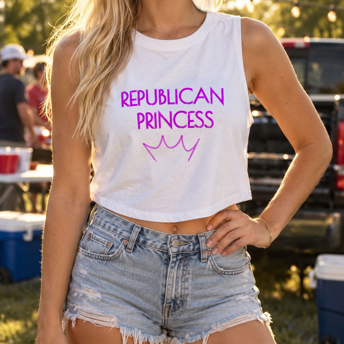 Republican Princess Crop Top